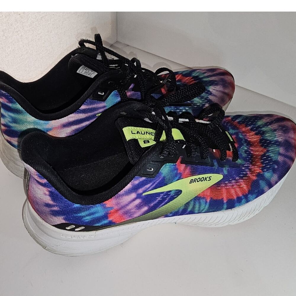 Brooks Mens Launch 8 Rock & Roll Marathon Series Running Shoes 9.5 M Tie Dye